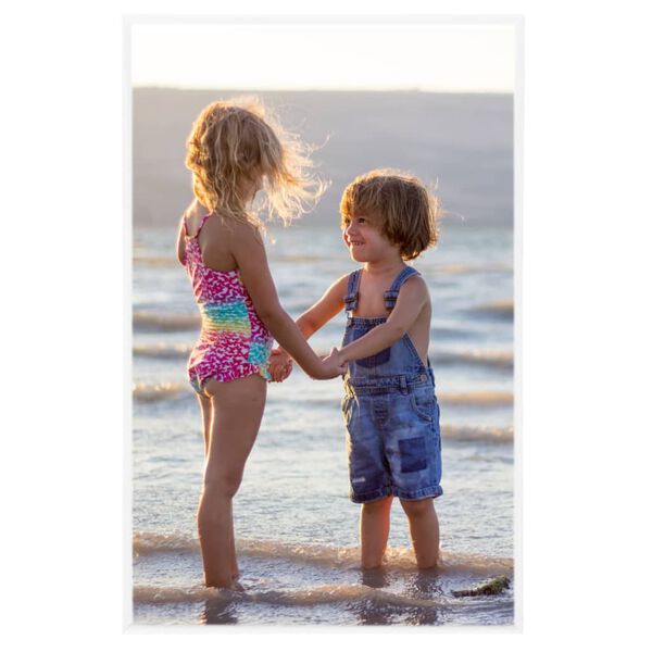 vidaXL Fotorammekollasje for bord 3 stk hvit 13x18 cm MDF