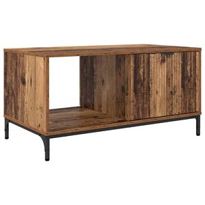 vidaXL Kaffebord med skuff Gammelt tre 90 x 49 x 46 cm Konstruert tre