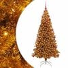 vidaXL Juletre med 300 LED med stativ Gull 180 cm PET