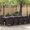 vidaXL Hage Spisegruppe 13 pcs Brun Poly rattan