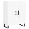 vidaXL Highboard hvit 69,5x34x180 cm konstruert tre