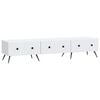 vidaXL TV-skap med skuff Hvit 147 x 34,5 x 30 cm Konstruert tre