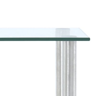 vidaXL Kjøkkenhylle gjennomsiktig 45x16x26 cm herdet glass