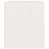 vidaXL Veggskap hvit 45x30x35 cm heltre furu
