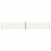 vidaXL Uttrekkbar sidemarkise 160x1000 cm kremhvit