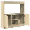 vidaXL Highboard sonoma eik 92x33x100 cm konstruert tre