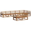 vidaXL Utend&oslash;rs sofa-sett 8 pcs Naturlig Solid akasietre