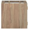 vidaXL Veggmontert baderomsskap 46x25,5x40 cm heltre teak