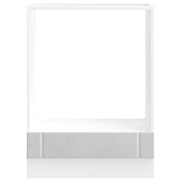 vidaXL Ovnskap Lucca betonggrå konstruert tre