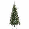 vidaXL Kunstig juletre med 300 LED med stativ gr&oslash;nn 180 cm PE og PVC