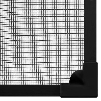 vidaXL Magnetisk insektskjerm for vindu antrasitt 80x140 cm glassfiber