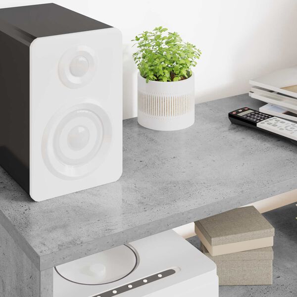 vidaXL TV-skap Betonggr&aring; 100 x 30 x 40 cm Konstruert tre