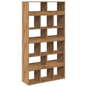 vidaXL Romdeler artisan eik 100x33x187,5 cm konstruert tre
