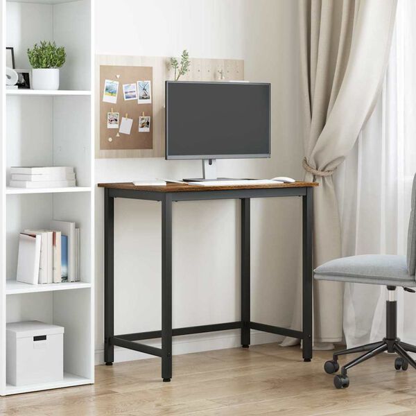 vidaXL bord R&oslash;kt eik 100 x 50 x 76,5 cm Konstruksjonsvirke og st&aring;l