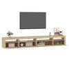 vidaXL TV-benk med LED-lys sonoma eik 270x35x40 cm