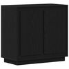 vidaXL Serviesskap Svart Eik 80 x 40 x 75 cm Konstruert tre