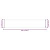 vidaXL Uttrekkbar sidemarkise 117x600 cm r&oslash;d
