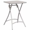vidaXL Bistrobord Beige 55 x 55 x 72,5 cm Pulverlakkert st&aring;l