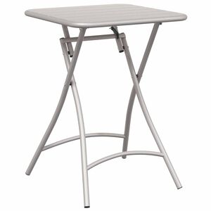 vidaXL Bistrobord Beige 55 x 55 x 72,5 cm Pulverlakkert st&aring;l
