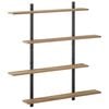 vidaXL Vegghylle Artisan eik 100 x 13,5 x 101 cm Konstruert tre
