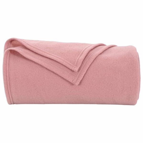 vidaXL Kastepledd 24 pcs Rosa 240 x 220 cm Fleece