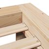 vidaXL Sengeramme uten madrass 120x190 cm heltre furu
