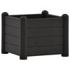 vidaXL H&oslash;ybed PP antrasitt 43x43x35 cm