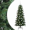 vidaXL Kunstig juletre med julekuler 120 cm 150 LED-lys Varmhvit