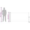 vidaXL Uttrekkbar sidemarkise 120x300 cm kremhvit