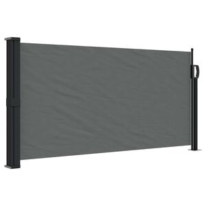 vidaXL Uttrekkbar sidemarkise antrasitt 100x300 cm