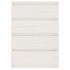vidaXL Sideskap hvit 60x36x84 cm heltre furu