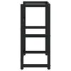 vidaXL Badehylle svart 59x38x83 cm jern