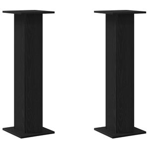vidaXL Planteholder 2 stk. Svart Eik 30 x 30 x 95 cm Konstruert tre