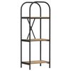 vidaXL Bokhylle 3 niv&aring;er 40 x 30 x 109 cm Konstruert tre Artisan Eik