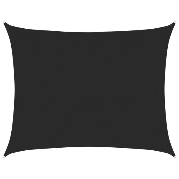 vidaXL Solseil 160 g/m&sup2; svart 6x7 m HDPE