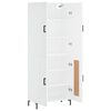 vidaXL Highboard hvit 69,5x34x180 cm konstruert tre