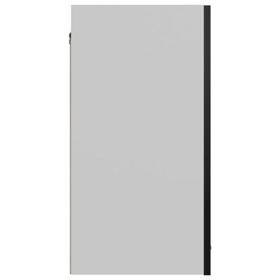 vidaXL Hengende skap høyglans svart 60x31x60 cm sponplate