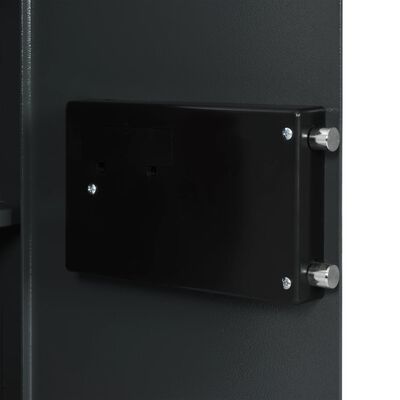 vidaXL Digital safe mørkegrå 40x35x60 cm