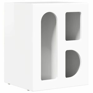 vidaXL Nattbord H&oslash;yglanset hvit 40 x 35 x 50 cm Konstruert tre