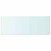 vidaXL Hyllepaneler 2 stk klart glass 80x30 cm