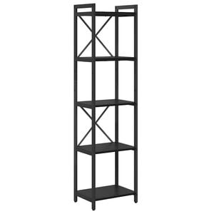 vidaXL Bokhylle Svart Eik 40 x 30 x 155 cm Konstruert tre