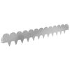 vidaXL Gjerdekant 20 pcs 103 x 15 cm St&aring;l S&oslash;lv