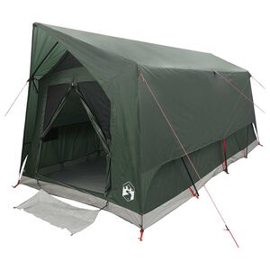 vidaXL Tunneltelt 8-personers Army gr&oslash;nn Polyester og st&aring;l
