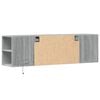vidaXL Vegghengt TV-benk med LED grå sonoma 135x31x39,5 cm