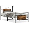 vidaXL Sengeramme uten madrass r&oslash;kt eik 90x200 cm konstruert tre
