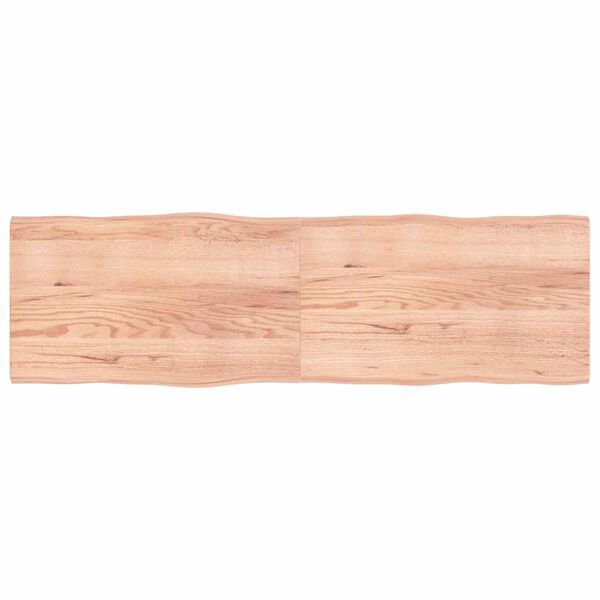 vidaXL Bordplate lysebrun 200x60x(2-4)cm behandlet heltre naturlig