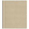 vidaXL Balkongskjerm beige 120x800 cm 100% polyester oxford