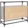 vidaXL Skjenk med glasstopp gr&aring; sonoma 98x35x81 cm konstruert tre