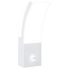 vidaXL Veggmonterte LED-utelampe med sensor hvit st&oslash;pt aluminium