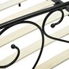 vidaXL Himmelsengeramme svart metall 140x200 cm